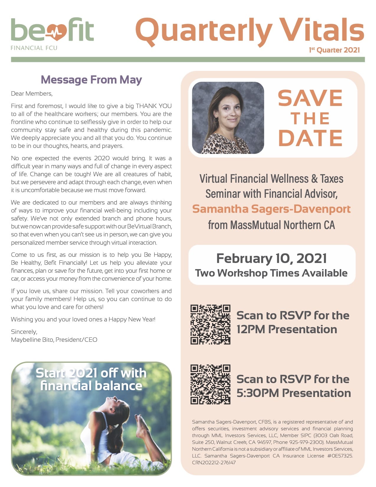 Q1 2021 Newsletter Page 1